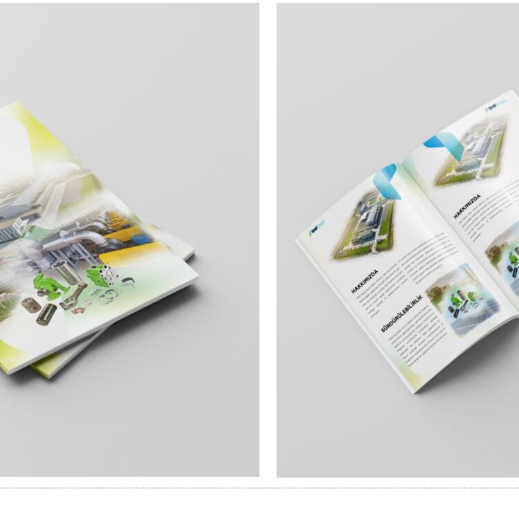 BMF Enerji projesi için katalog tasarımını gösteren portfolyo görseli
