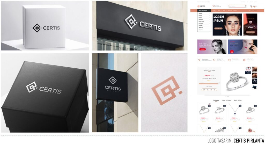 Certis Pırlanta projesi için logo tasarımını gösteren portfolyo görseli