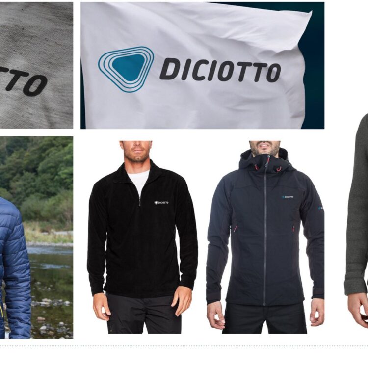 Diciotto projesi için logo ve ilan tasarımlarını gösteren portfolyo görseli