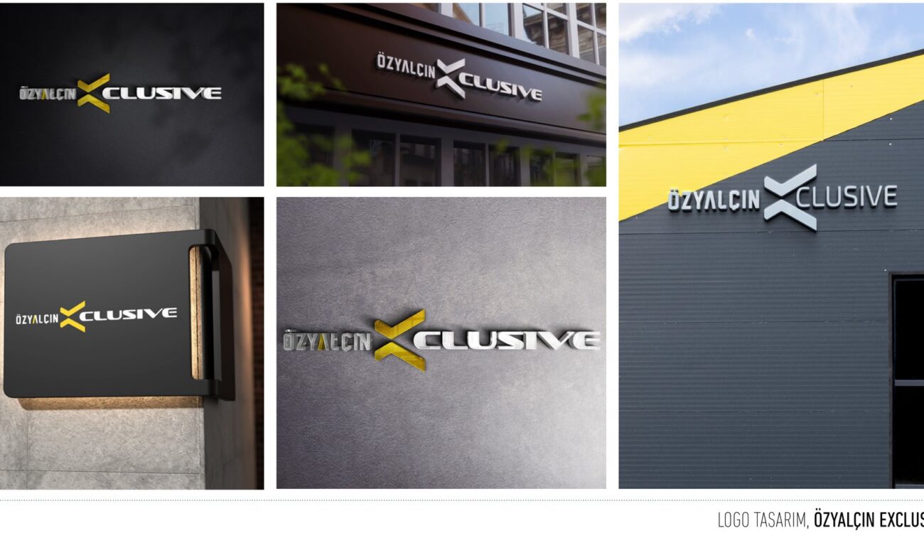 Özyalçın Exclusive projesi için logo tasarımını gösteren portfolyo görseli