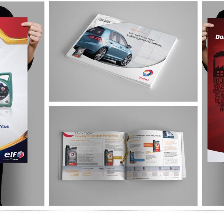 Total projesi için grafik tasarım ve animasyon çalışmasını gösteren portfolyo görseli